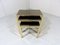 Gilded Nesting Tables from Belgo Chrom, Dewulf Selection, 1970s, Set of 3 5