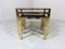 Gilded Nesting Tables from Belgo Chrom, Dewulf Selection, 1970s, Set of 3 7