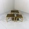 Gilded Nesting Tables from Belgo Chrom, Dewulf Selection, 1970s, Set of 3 14