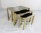Gilded Nesting Tables from Belgo Chrom, Dewulf Selection, 1970s, Set of 3 15