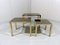 Gilded Nesting Tables from Belgo Chrom, Dewulf Selection, 1970s, Set of 3 3