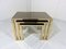 Gilded Nesting Tables from Belgo Chrom, Dewulf Selection, 1970s, Set of 3 6