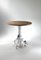 Tavolino da caffè barocco con ripiano in quercia naturale e pappagalli magnetici bianchi di Rebirth Ceramics, Immagine 1