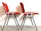 DSC106 Orange Desk Chair by Giancarlo Piretti for Anonima Castelli, Italy, 1960, Set of 2 4