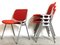 DSC106 Orange Desk Chair by Giancarlo Piretti for Anonima Castelli, Italy, 1960, Set of 4 3