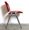 DSC106 Orange Desk Chair by Giancarlo Piretti for Anonima Castelli, Italy, 1960, Set of 4 9