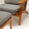 Danish Ge 290 Armchair and Footstool by Hans Wegner for Getama, 1950s, Set of 2 12