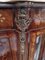 Creencia de palisandro Luis XV de estilo rococó italiano barroco con frisos de bronce y parte superior de mármol perlado, Imagen 11
