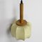 German Cocoon and Wood Wall Light, 1960s, Image 6