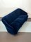 Blaues italienisches Mid-Century Drei-Sitzer Sofa aus Samt von Gio Ponti für Casa e Giardino 4