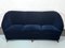 Mid-Century Italian Blue Velvet Three-Seater Sofa by Gio Ponti for Casa e Giardino, Image 2