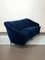 Blaues italienisches Mid-Century Drei-Sitzer Sofa aus Samt von Gio Ponti für Casa e Giardino 5