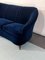Blaues italienisches Mid-Century Drei-Sitzer Sofa aus Samt von Gio Ponti für Casa e Giardino 11