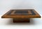 Art Deco Walnut & Lacquer Coffee Table, Italy, 1970s 1