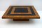 Art Deco Walnut & Lacquer Coffee Table, Italy, 1970s 3