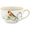 Birds & Wood Teacups with Saucers, Set of 4 2