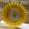 Mid-Century Yellow Murano Glass Ceiling Light, 1980 9