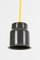 Lámpara colgante de estaño en negro, años 60, Imagen 2