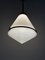 Vintage Antique Industrial Conical Opaline Milk Glass Ceiling Pendant Light by Peter Behrens for Aeg, Image 5
