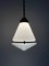 Vintage Antique Industrial Conical Opaline Milk Glass Ceiling Pendant Light by Peter Behrens for Aeg 2