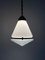 Vintage Antique Industrial Conical Opaline Milk Glass Ceiling Pendant Light by Peter Behrens for Aeg, Image 2