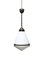 Vintage Antique Industrial Conical Opaline Milk Glass Ceiling Pendant Light by Peter Behrens for Aeg 1