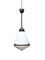 Vintage Antique Industrial Conical Opaline Milk Glass Ceiling Pendant Light by Peter Behrens for Aeg 1