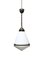 Vintage Antique Industrial Conical Opaline Milk Glass Ceiling Pendant Light by Peter Behrens for Aeg, Image 1