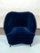 Mid-Century Italian Blue Velvet Armchair by Gio Ponti for Casa e Giardino 4