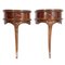 Early 20th Century Art Nouveau Nightstands in Hand-Carved Walnut by Meroni & Fossati, Eugenio Quarti, Set of 2 2