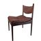 Danish Rosewood Brown Leather Dining Chairs by Kristian Solmer Vedel, 1963, Set of 4 13