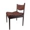 Danish Rosewood Brown Leather Dining Chairs by Kristian Solmer Vedel, 1963, Set of 4 11