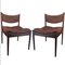 Danish Rosewood Brown Leather Dining Chairs by Kristian Solmer Vedel, 1963, Set of 4 3