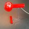 Lampe de Bureau Mid-Century Moderne Rouge, 1960s 7