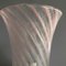 Italian Swirled Pink Murano Glass Vase Table Lamp, 1970s 9