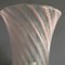 Lámpara de mesa italiana con jarrón de cristal de Murano rosa, años 70, Imagen 9