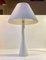 Lampe de Bureau en Verre Opalin Blanc par Ernest Voss pour Le Klint, 1950s 1