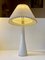 Weiße Opalglas Tischlampe von Ernest Voss für Le Klint, 1950er 2