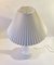 Table Lamp in White Opaline Glass by Jacob E. Bang for Holmegaard / Kastrup, 1950s, Image 5