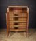 French Art Deco Walnut Library Bookcase, Image 8
