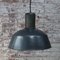 Lampada a sospensione vintage industriale smaltata blu, Immagine 5