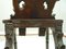 Antiker Stuhl aus handgeschnitzter Eiche, 1900er 15