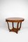 Art Deco Round Pedestal Table in Walnut Veneer, 1930s 5