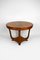 Art Deco Round Pedestal Table in Walnut Veneer, 1930s 7