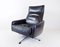 Black Leather Chair, 1960s 1