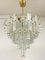 Large Glass Chandelier 1960s 1