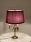Vintage English Brass Table Lamp, 1950s 10