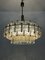 Mid-Century Glass and Brass Chandelier by Kamenicky Senov 2