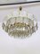 Mid-Century Glass and Brass Chandelier by Kamenicky Senov, Image 5