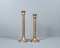 Empire Brass & Silverplated Candlestick, France, Set of 2 12